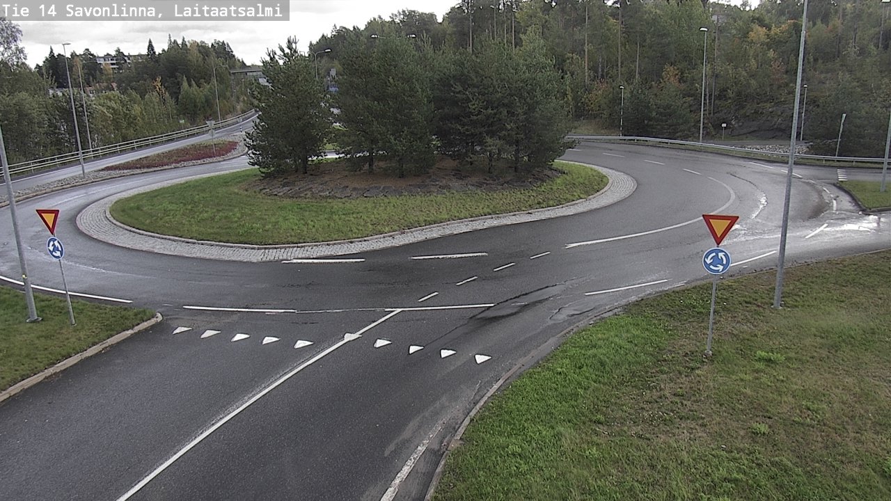 Weather Camera Image Väg 14 Nyslott, Laitaatsalmi, Savonlinna, Etelä-Savo