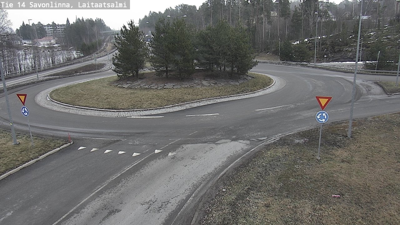 Weather Camera Image Road 14 Savonlinna, Laitaatsalmi, Savonlinna, Etelä-Savo