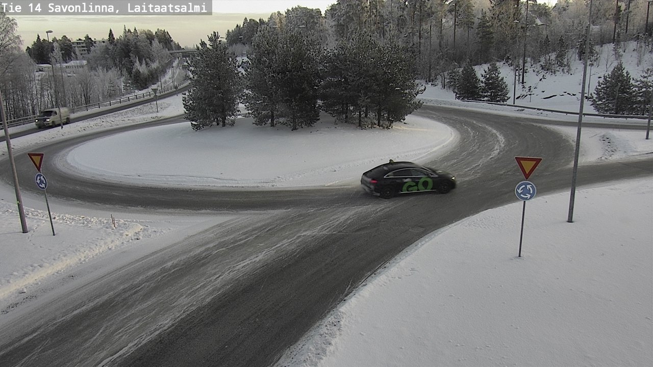 Weather Camera Image Road 14 Savonlinna, Laitaatsalmi, Savonlinna, Etelä-Savo