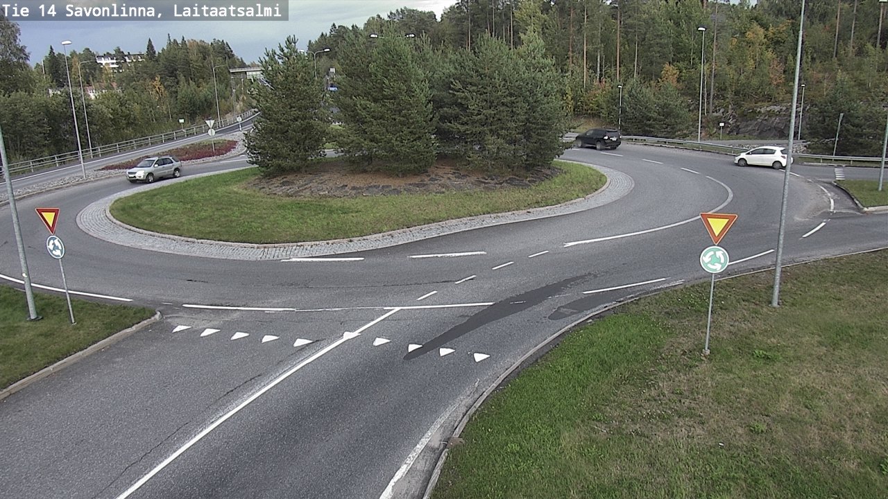 Weather Camera Image Road 14 Savonlinna, Laitaatsalmi, Savonlinna, Etelä-Savo