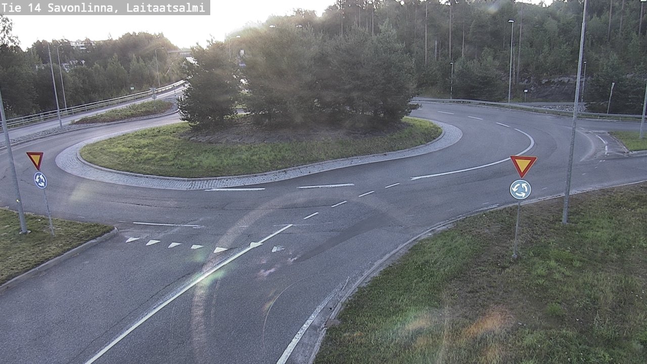 Weather Camera Image Väg 14 Nyslott, Laitaatsalmi, Savonlinna, Etelä-Savo