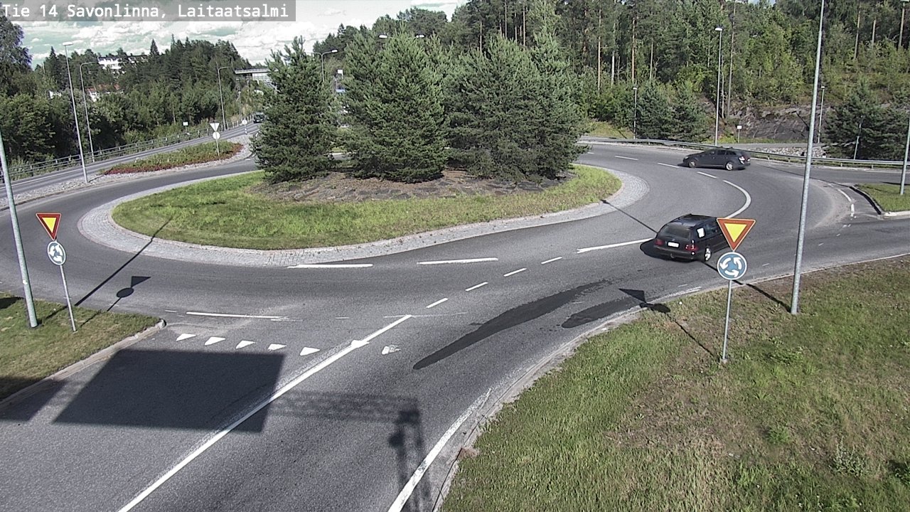 Weather Camera Image Väg 14 Nyslott, Laitaatsalmi, Savonlinna, Etelä-Savo