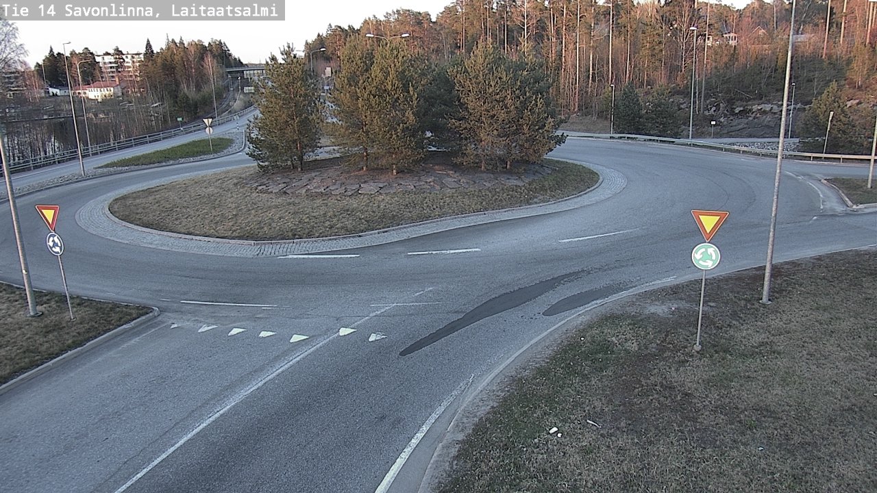 Weather Camera Image Väg 14 Nyslott, Laitaatsalmi, Savonlinna, Etelä-Savo