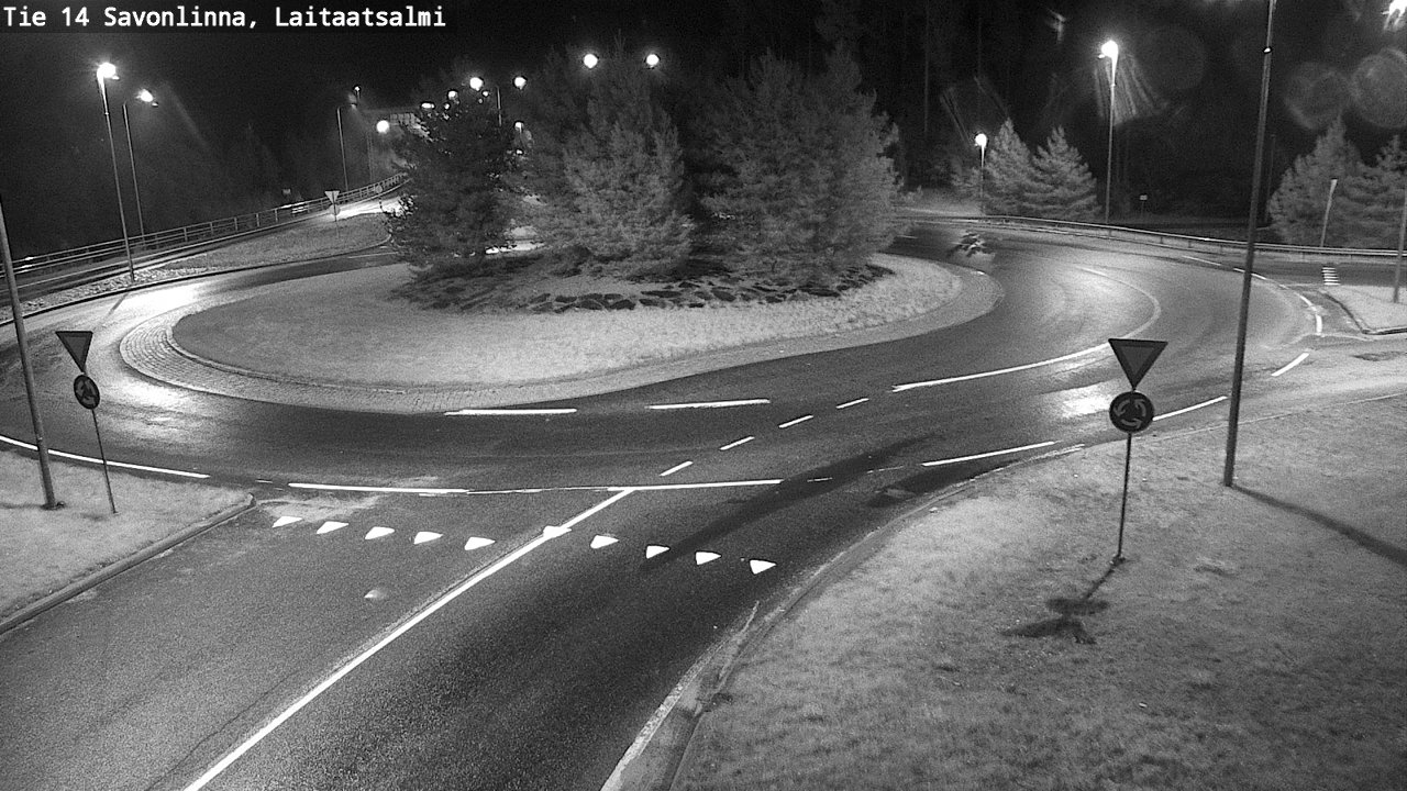 Weather Camera Image Road 14 Savonlinna, Laitaatsalmi, Savonlinna, Etelä-Savo