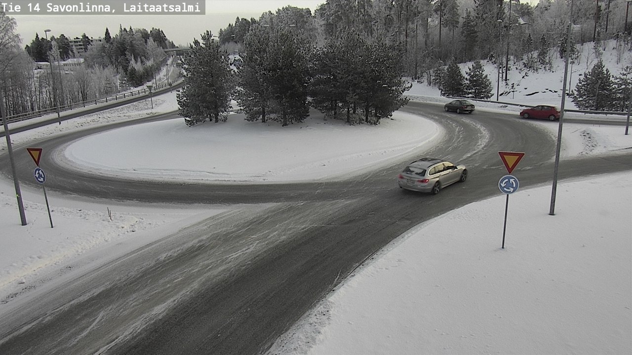 Weather Camera Image Road 14 Savonlinna, Laitaatsalmi, Savonlinna, Etelä-Savo