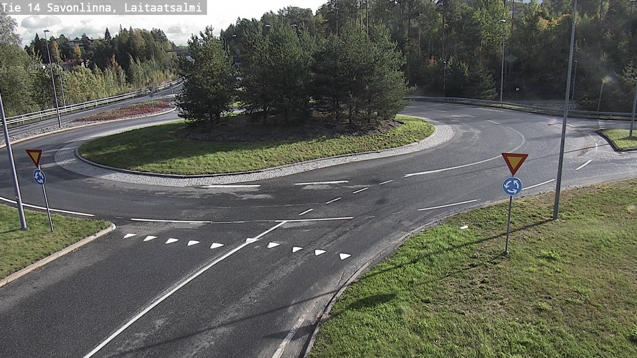 Weather Camera Image Väg 14 Nyslott, Laitaatsalmi, Savonlinna, Etelä-Savo