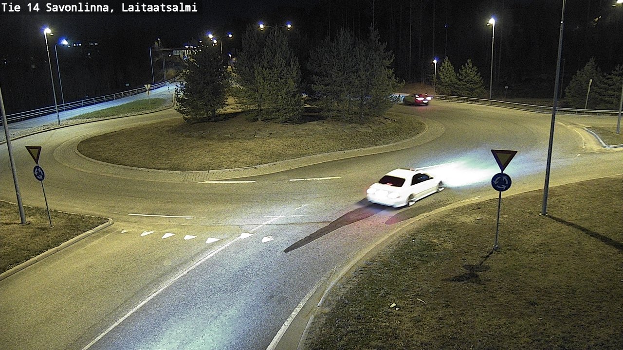 Weather Camera Image Väg 14 Nyslott, Laitaatsalmi, Savonlinna, Etelä-Savo