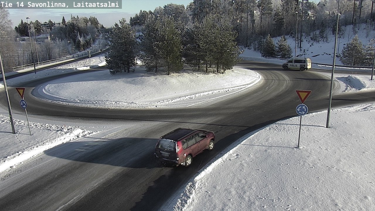 Weather Camera Image Road 14 Savonlinna, Laitaatsalmi, Savonlinna, Etelä-Savo