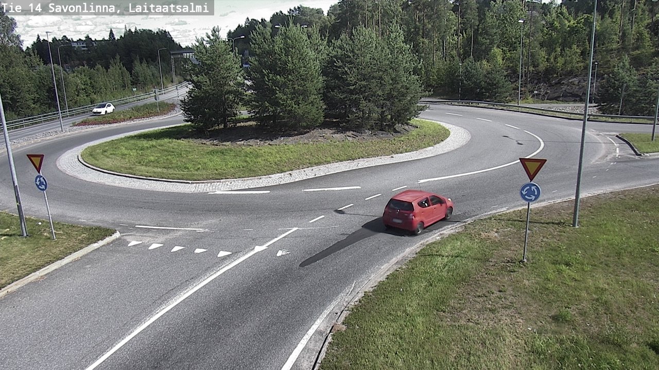 Weather Camera Image Väg 14 Nyslott, Laitaatsalmi, Savonlinna, Etelä-Savo