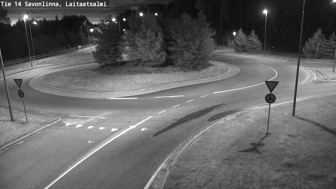 Weather Camera Image Väg 14 Nyslott, Laitaatsalmi, Savonlinna, Etelä-Savo