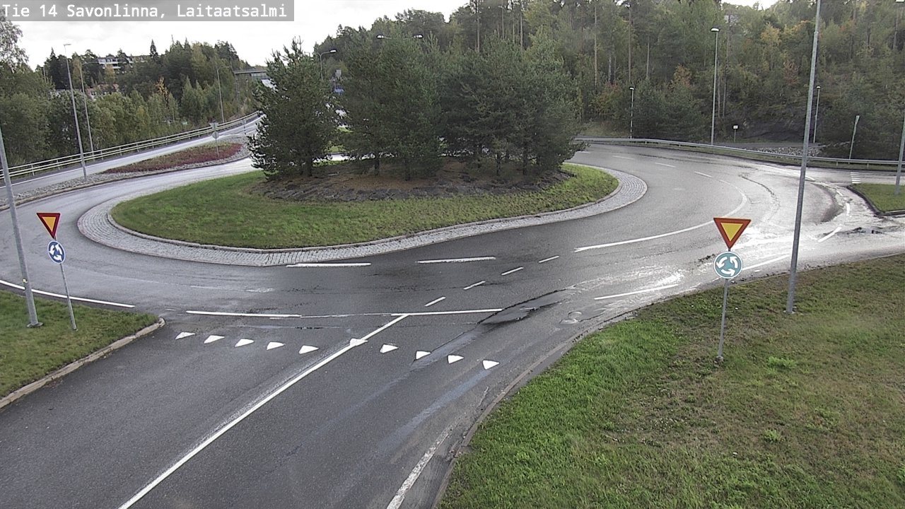 Weather Camera Image Road 14 Savonlinna, Laitaatsalmi, Savonlinna, Etelä-Savo