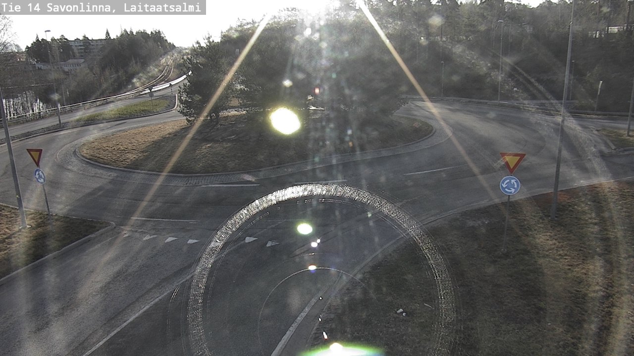 Weather Camera Image Väg 14 Nyslott, Laitaatsalmi, Savonlinna, Etelä-Savo