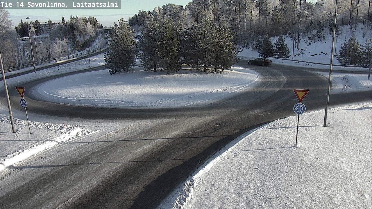 Weather Camera Image Road 14 Savonlinna, Laitaatsalmi, Savonlinna, Etelä-Savo