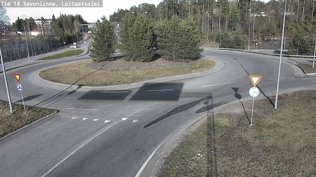 Weather Camera Image Väg 14 Nyslott, Laitaatsalmi, Savonlinna, Etelä-Savo