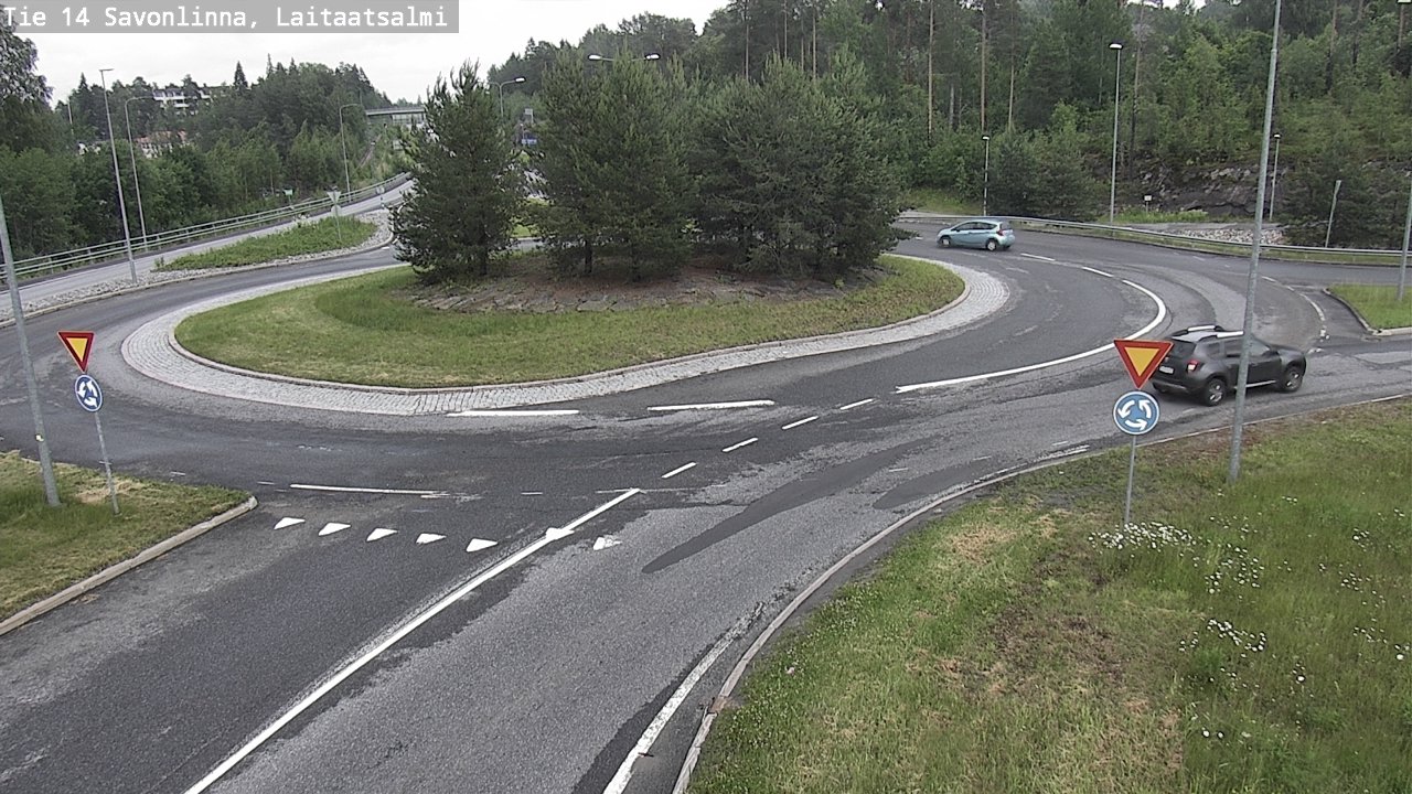 Weather Camera Image Road 14 Savonlinna, Laitaatsalmi, Savonlinna, Etelä-Savo