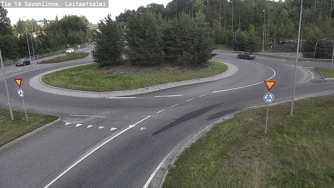 Weather Camera Image Väg 14 Nyslott, Laitaatsalmi, Savonlinna, Etelä-Savo