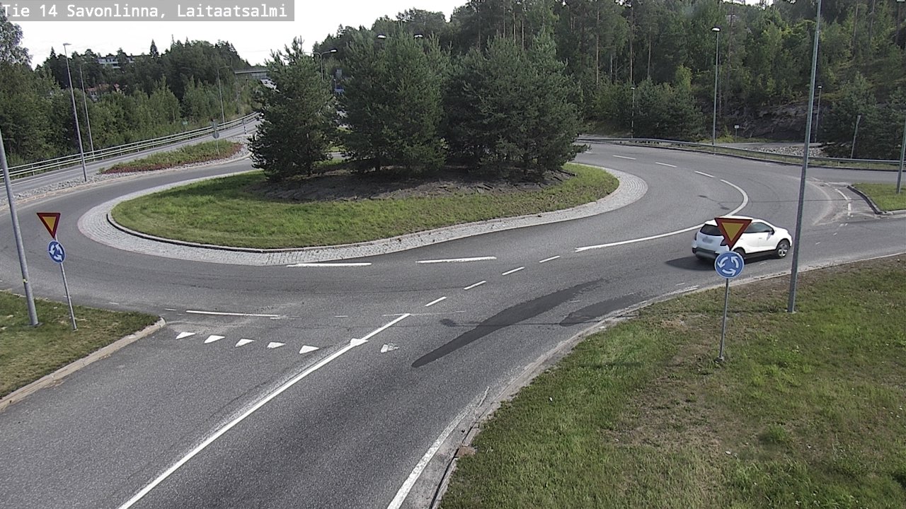 Weather Camera Image Väg 14 Nyslott, Laitaatsalmi, Savonlinna, Etelä-Savo