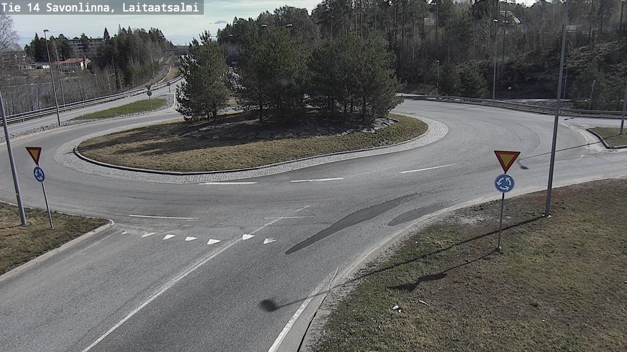 Weather Camera Image Väg 14 Nyslott, Laitaatsalmi, Savonlinna, Etelä-Savo
