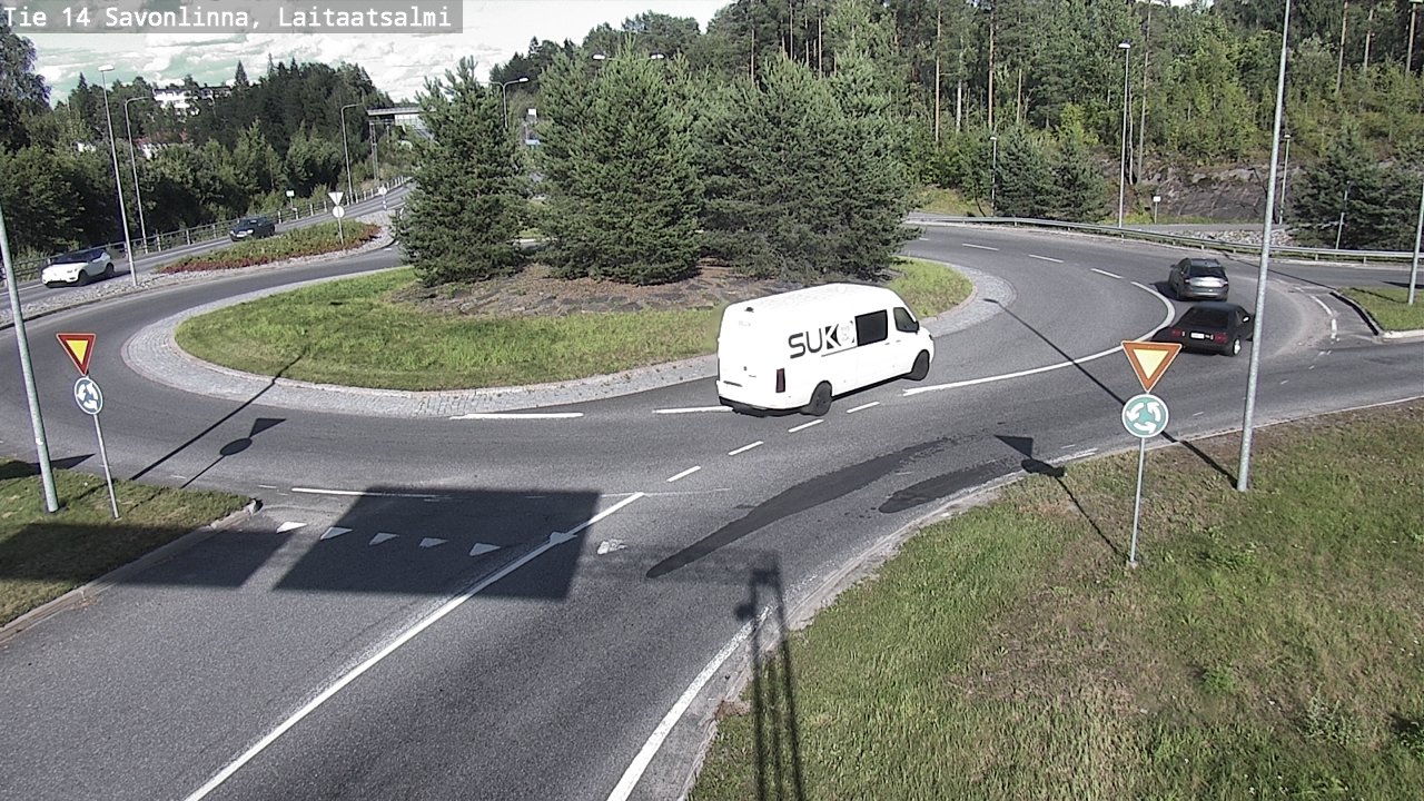 Weather Camera Image Väg 14 Nyslott, Laitaatsalmi, Savonlinna, Etelä-Savo