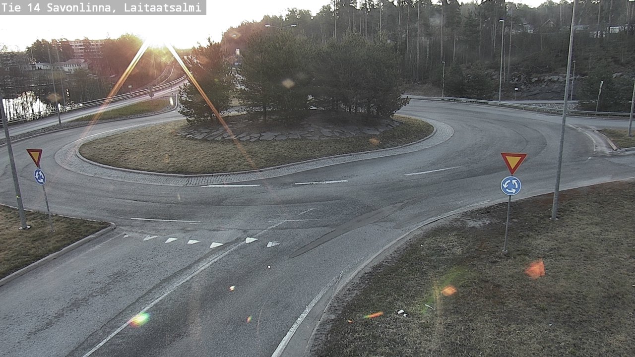 Weather Camera Image Väg 14 Nyslott, Laitaatsalmi, Savonlinna, Etelä-Savo