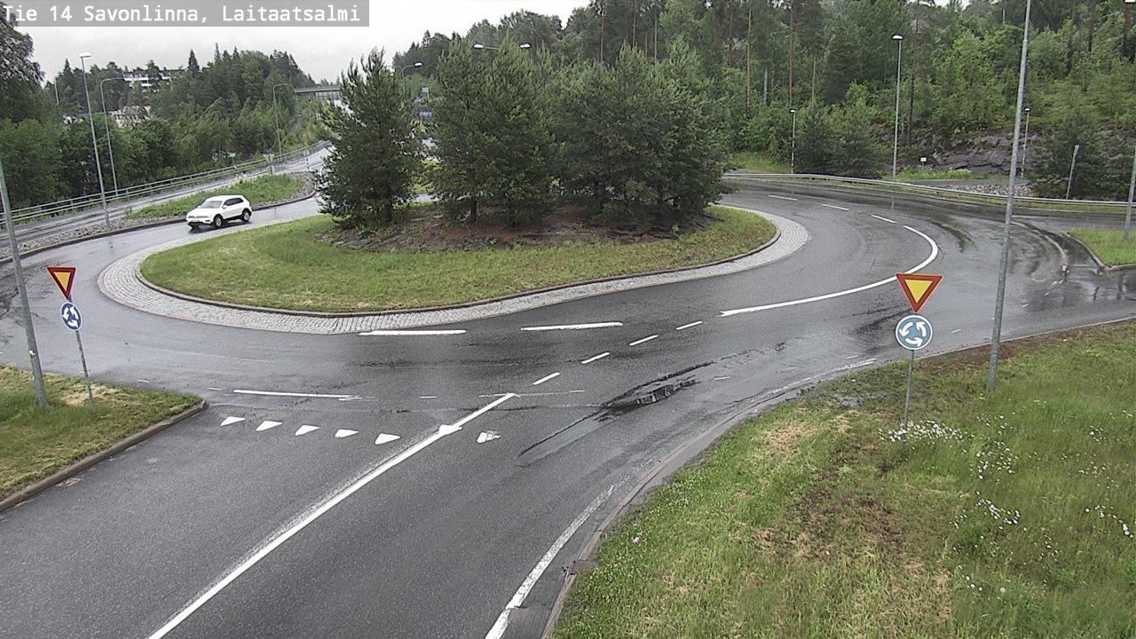 Weather Camera Image Väg 14 Nyslott, Laitaatsalmi, Savonlinna, Etelä-Savo