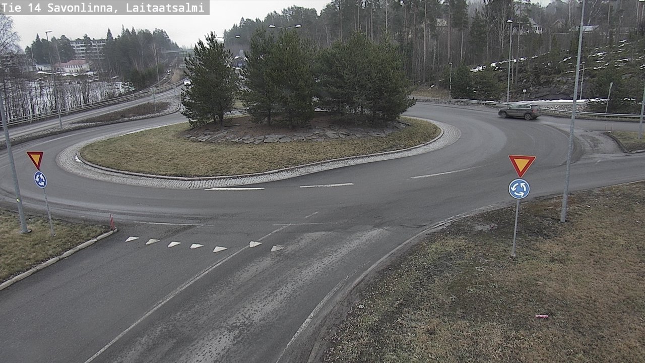 Weather Camera Image Road 14 Savonlinna, Laitaatsalmi, Savonlinna, Etelä-Savo