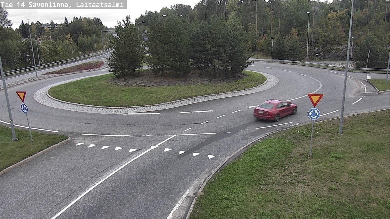Weather Camera Image Road 14 Savonlinna, Laitaatsalmi, Savonlinna, Etelä-Savo