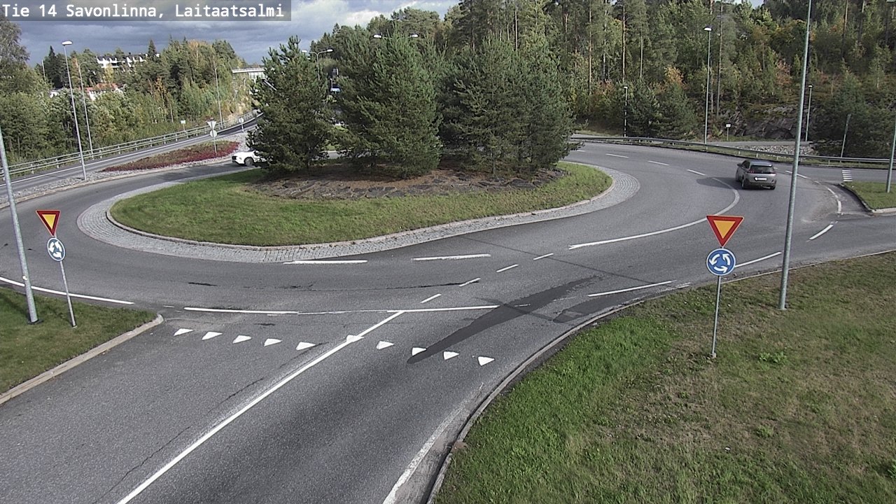 Weather Camera Image Road 14 Savonlinna, Laitaatsalmi, Savonlinna, Etelä-Savo