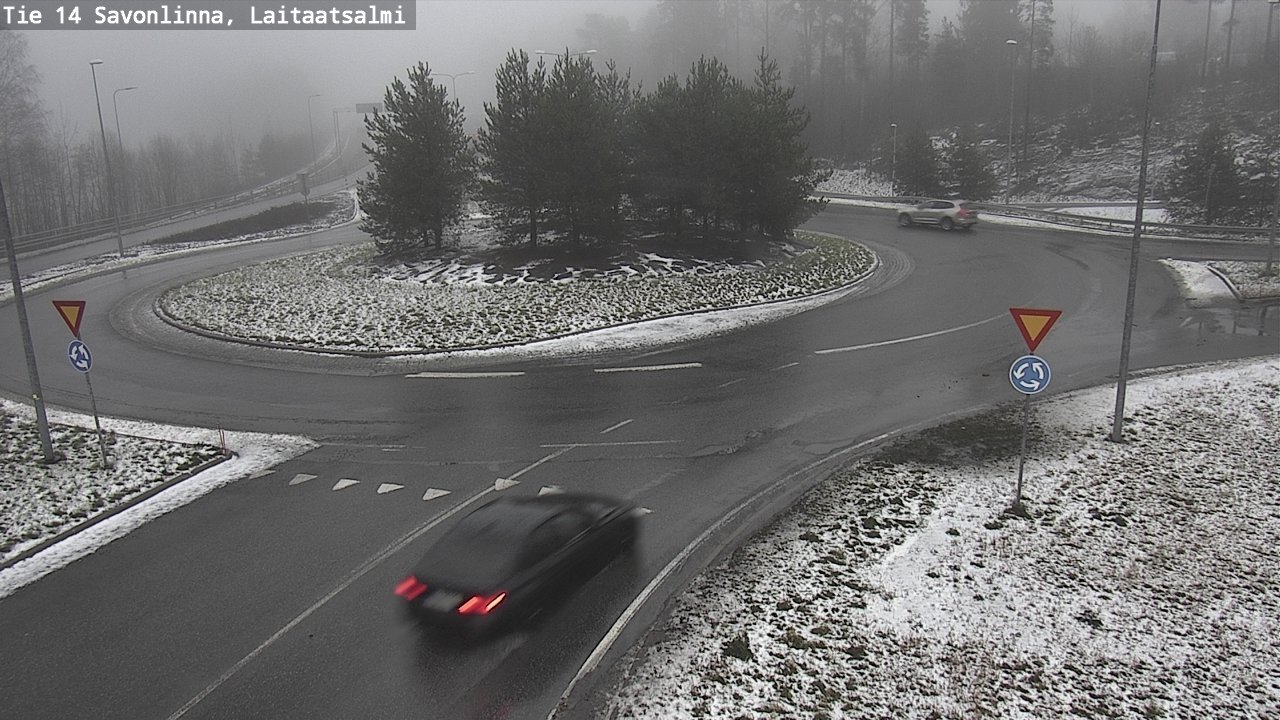 Weather Camera Image Väg 14 Nyslott, Laitaatsalmi, Savonlinna, Etelä-Savo