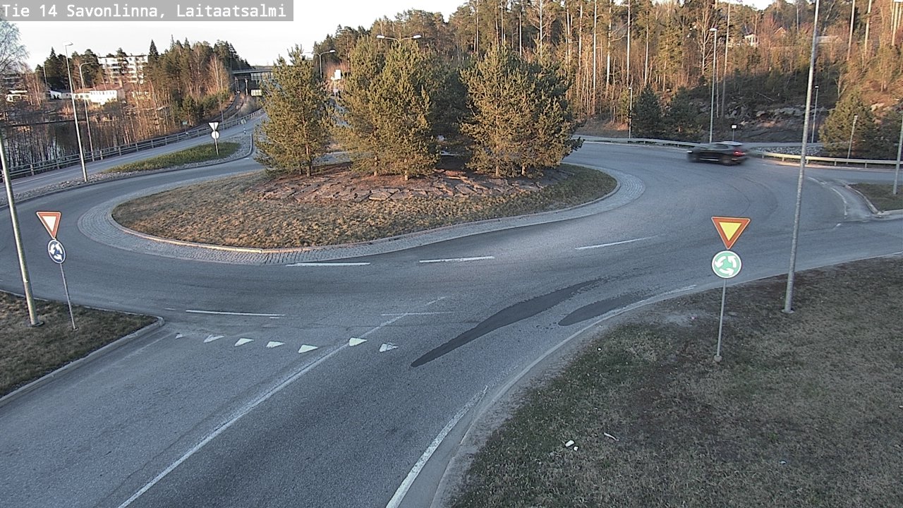 Weather Camera Image Väg 14 Nyslott, Laitaatsalmi, Savonlinna, Etelä-Savo