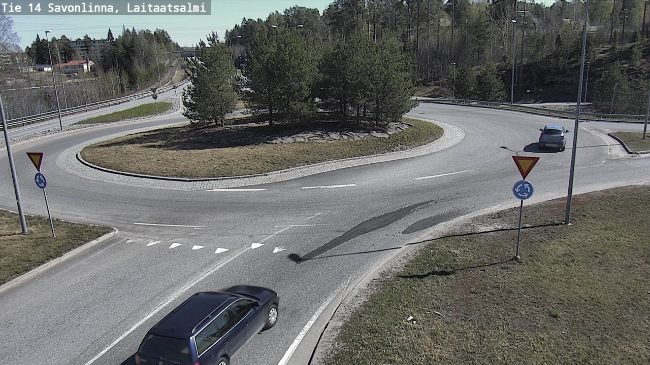 Weather Camera Image Road 14 Savonlinna, Laitaatsalmi, Savonlinna, Etelä-Savo