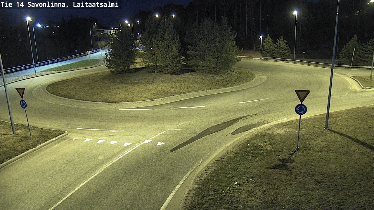 Weather Camera Image Väg 14 Nyslott, Laitaatsalmi, Savonlinna, Etelä-Savo