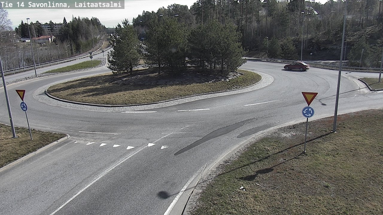 Weather Camera Image Väg 14 Nyslott, Laitaatsalmi, Savonlinna, Etelä-Savo