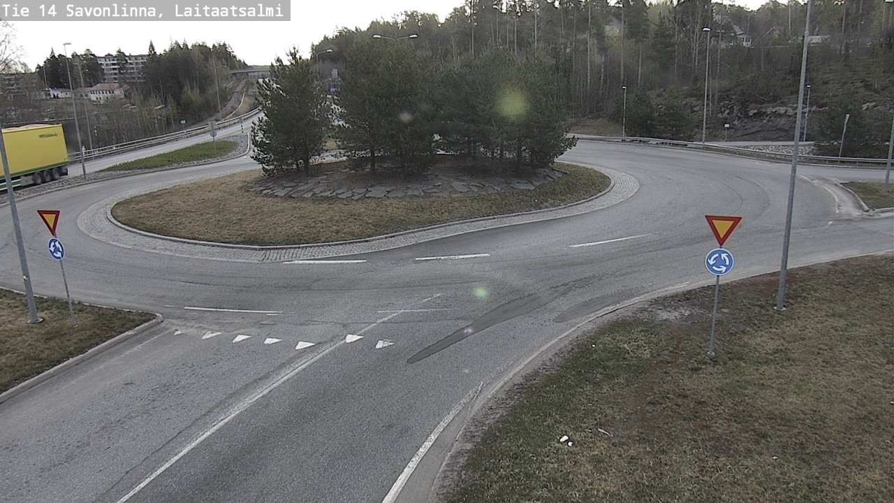 Weather Camera Image Road 14 Savonlinna, Laitaatsalmi, Savonlinna, Etelä-Savo