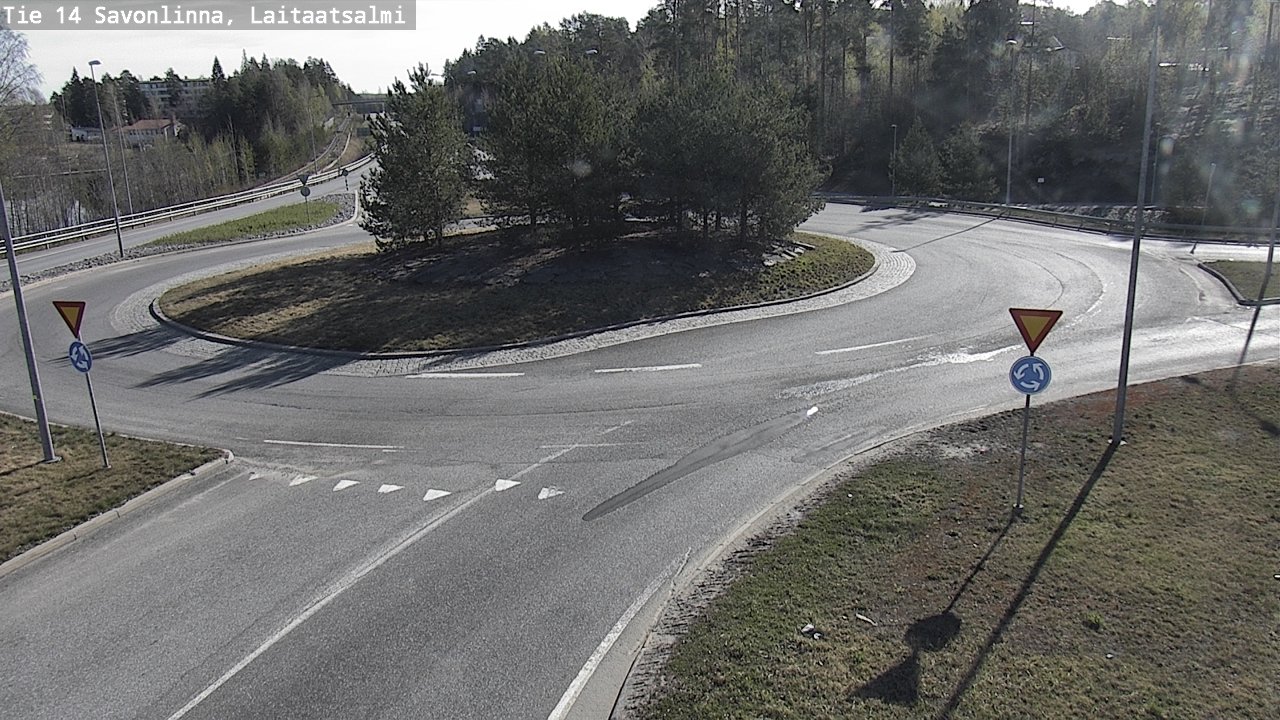 Weather Camera Image Road 14 Savonlinna, Laitaatsalmi, Savonlinna, Etelä-Savo