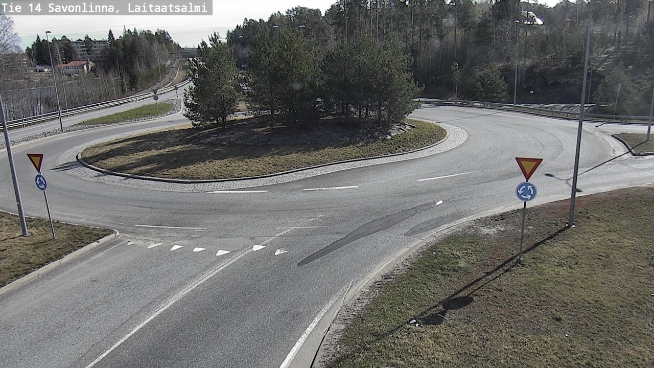 Weather Camera Image Väg 14 Nyslott, Laitaatsalmi, Savonlinna, Etelä-Savo