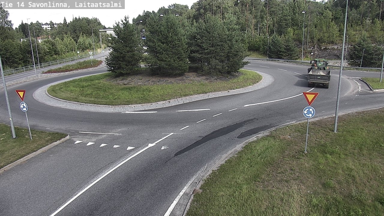 Weather Camera Image Väg 14 Nyslott, Laitaatsalmi, Savonlinna, Etelä-Savo