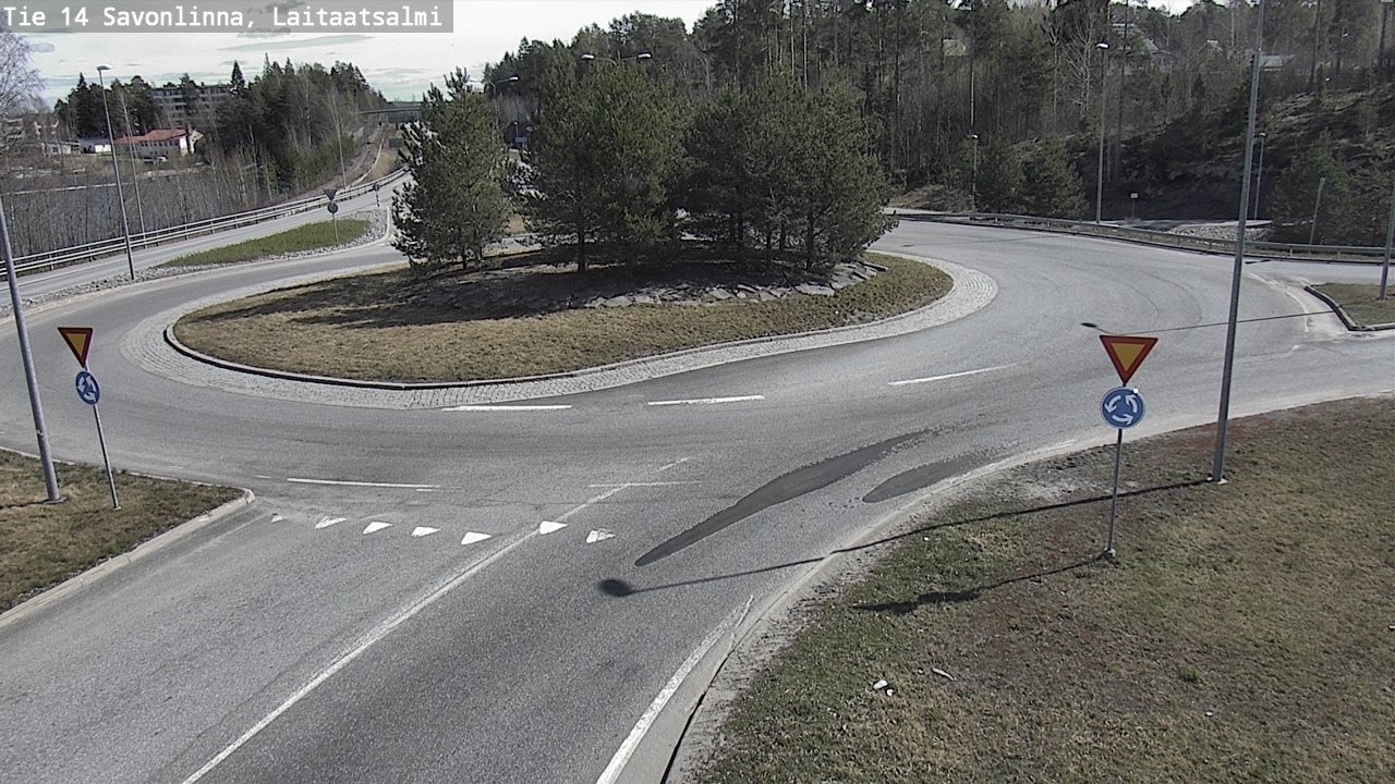Weather Camera Image Väg 14 Nyslott, Laitaatsalmi, Savonlinna, Etelä-Savo