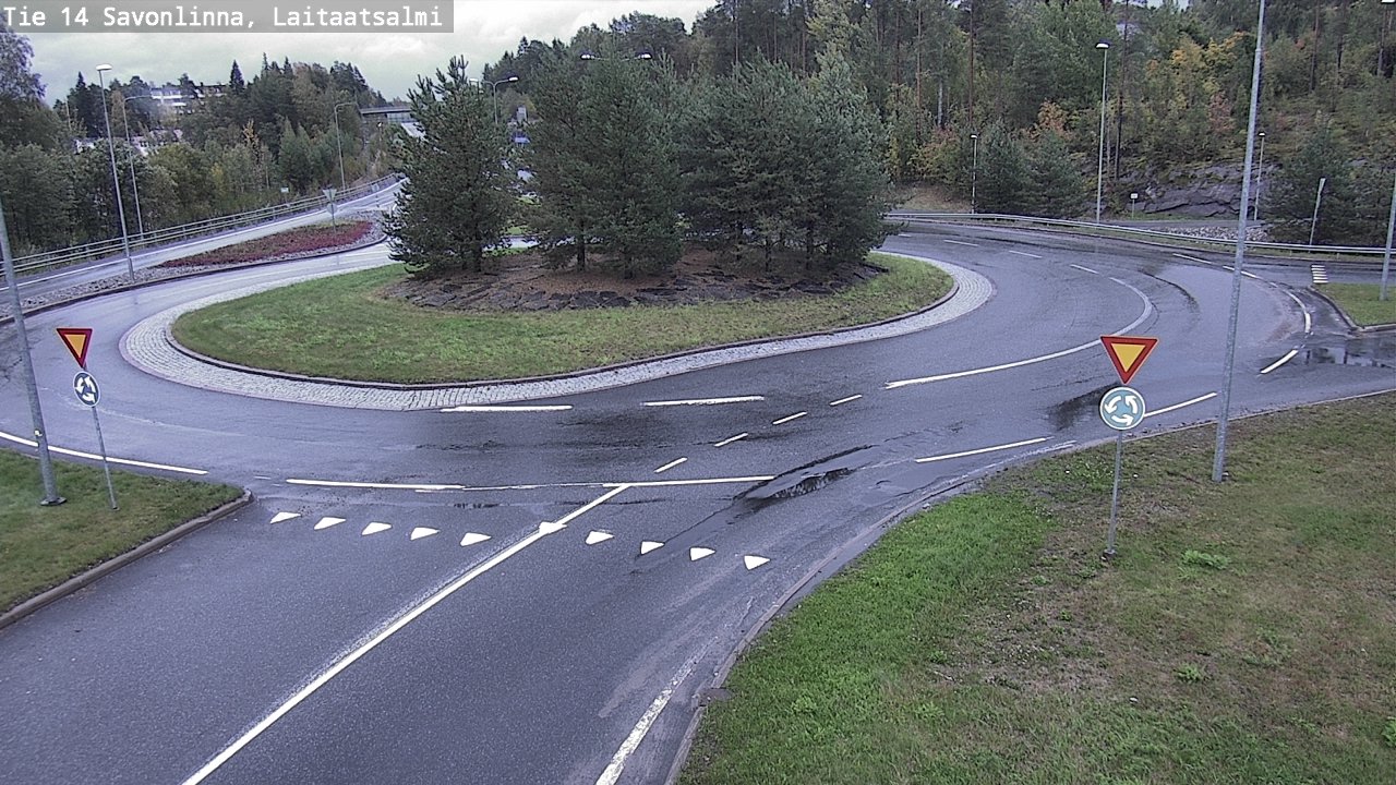Weather Camera Image Road 14 Savonlinna, Laitaatsalmi, Savonlinna, Etelä-Savo