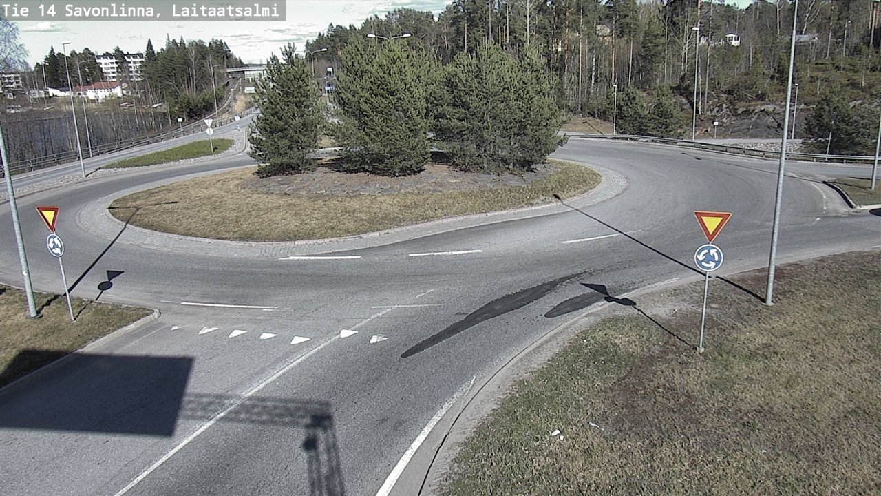 Weather Camera Image Väg 14 Nyslott, Laitaatsalmi, Savonlinna, Etelä-Savo