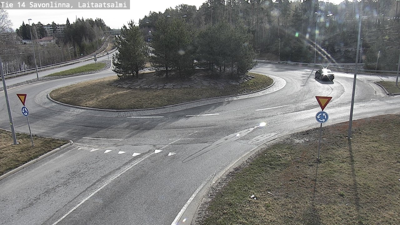 Weather Camera Image Väg 14 Nyslott, Laitaatsalmi, Savonlinna, Etelä-Savo