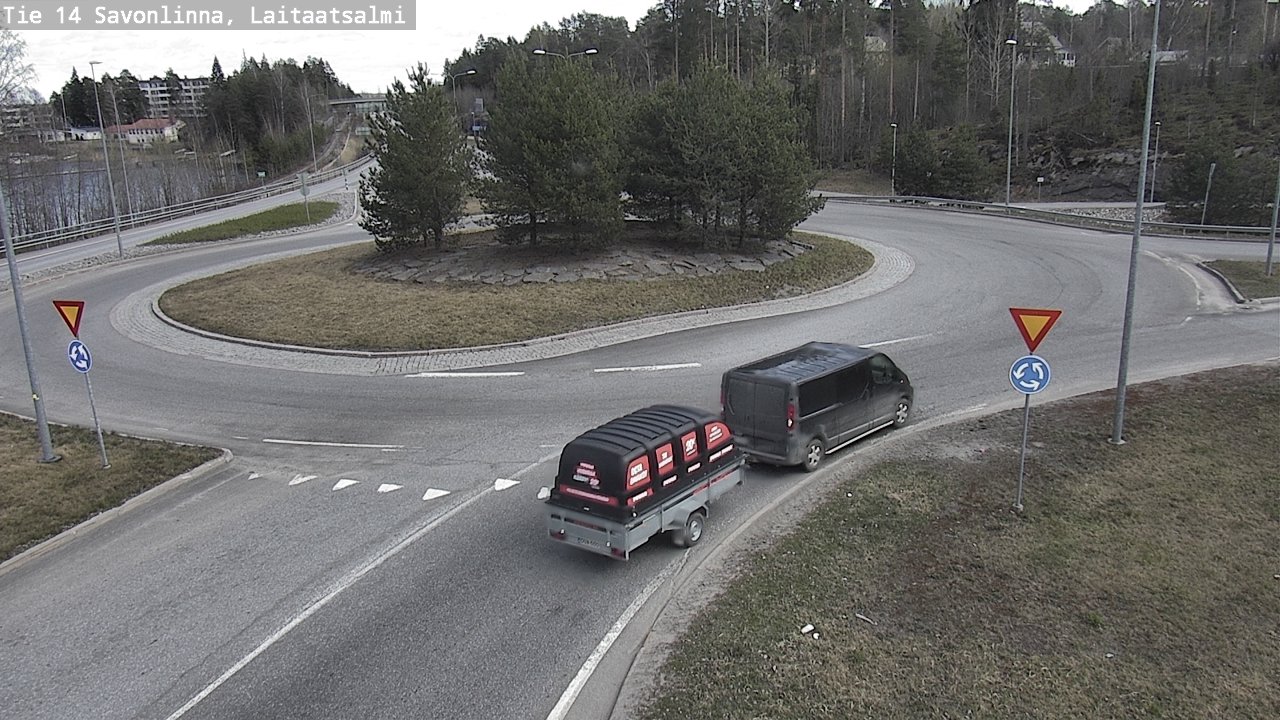 Weather Camera Image Väg 14 Nyslott, Laitaatsalmi, Savonlinna, Etelä-Savo