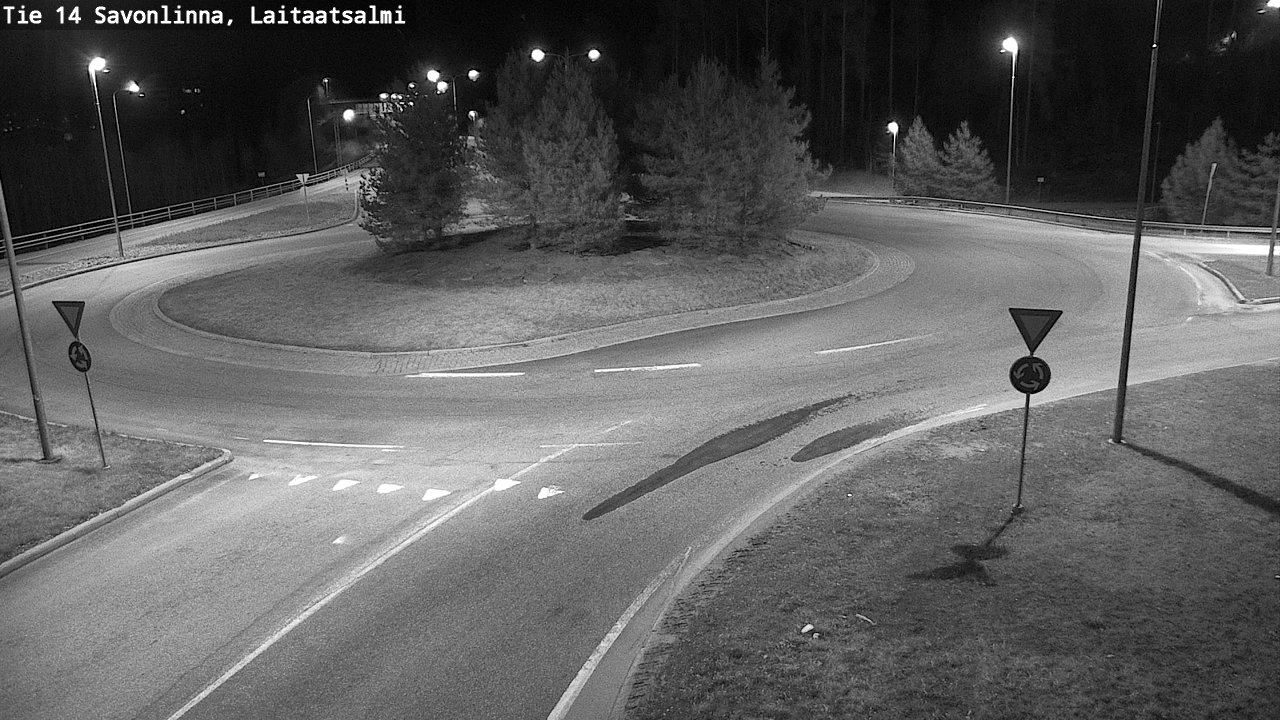 Weather Camera Image Väg 14 Nyslott, Laitaatsalmi, Savonlinna, Etelä-Savo