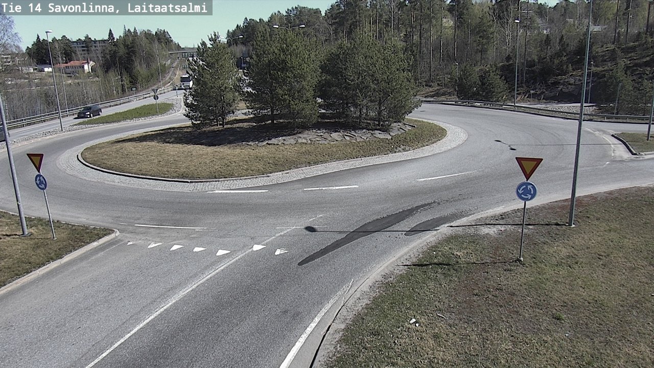 Weather Camera Image Road 14 Savonlinna, Laitaatsalmi, Savonlinna, Etelä-Savo