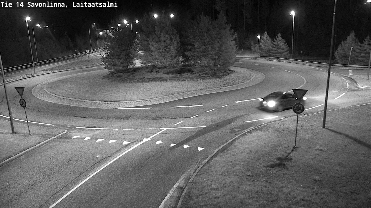 Weather Camera Image Road 14 Savonlinna, Laitaatsalmi, Savonlinna, Etelä-Savo