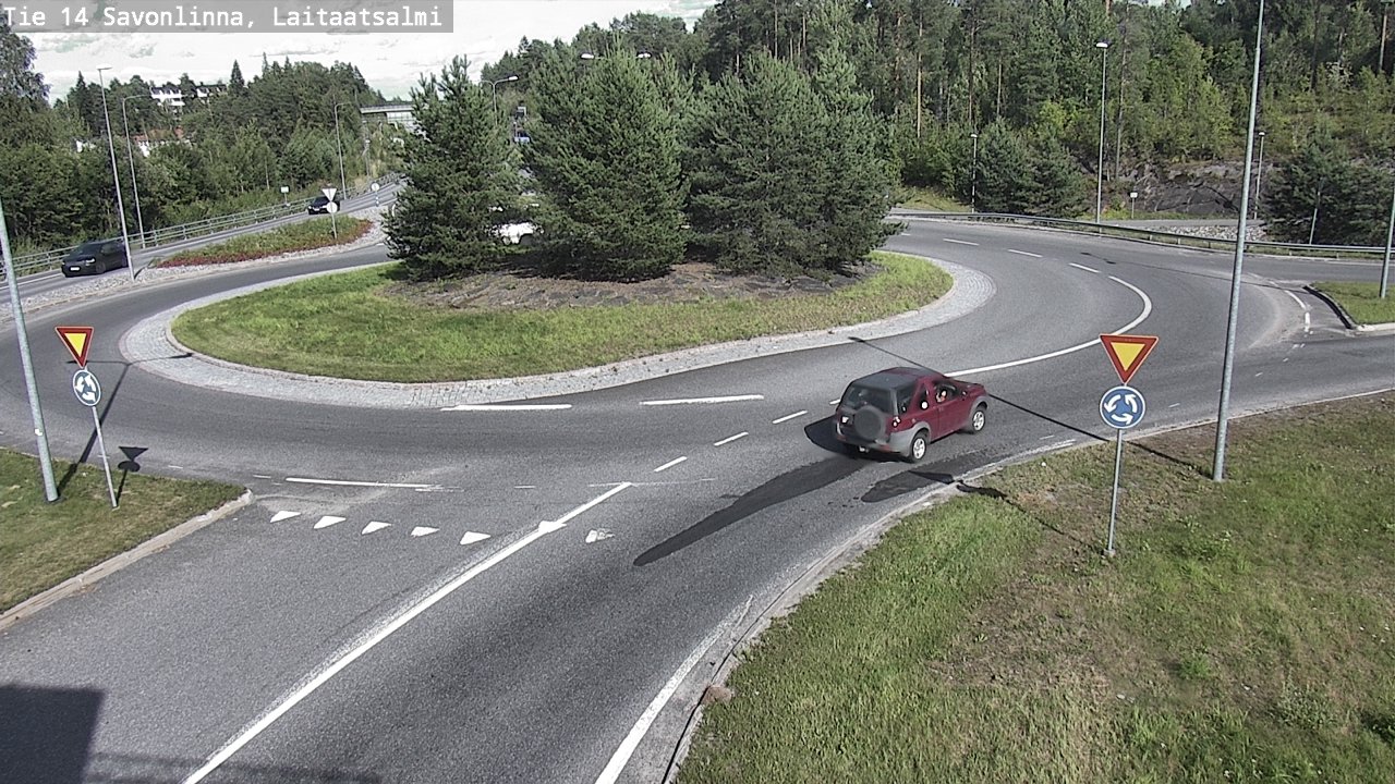 Weather Camera Image Väg 14 Nyslott, Laitaatsalmi, Savonlinna, Etelä-Savo