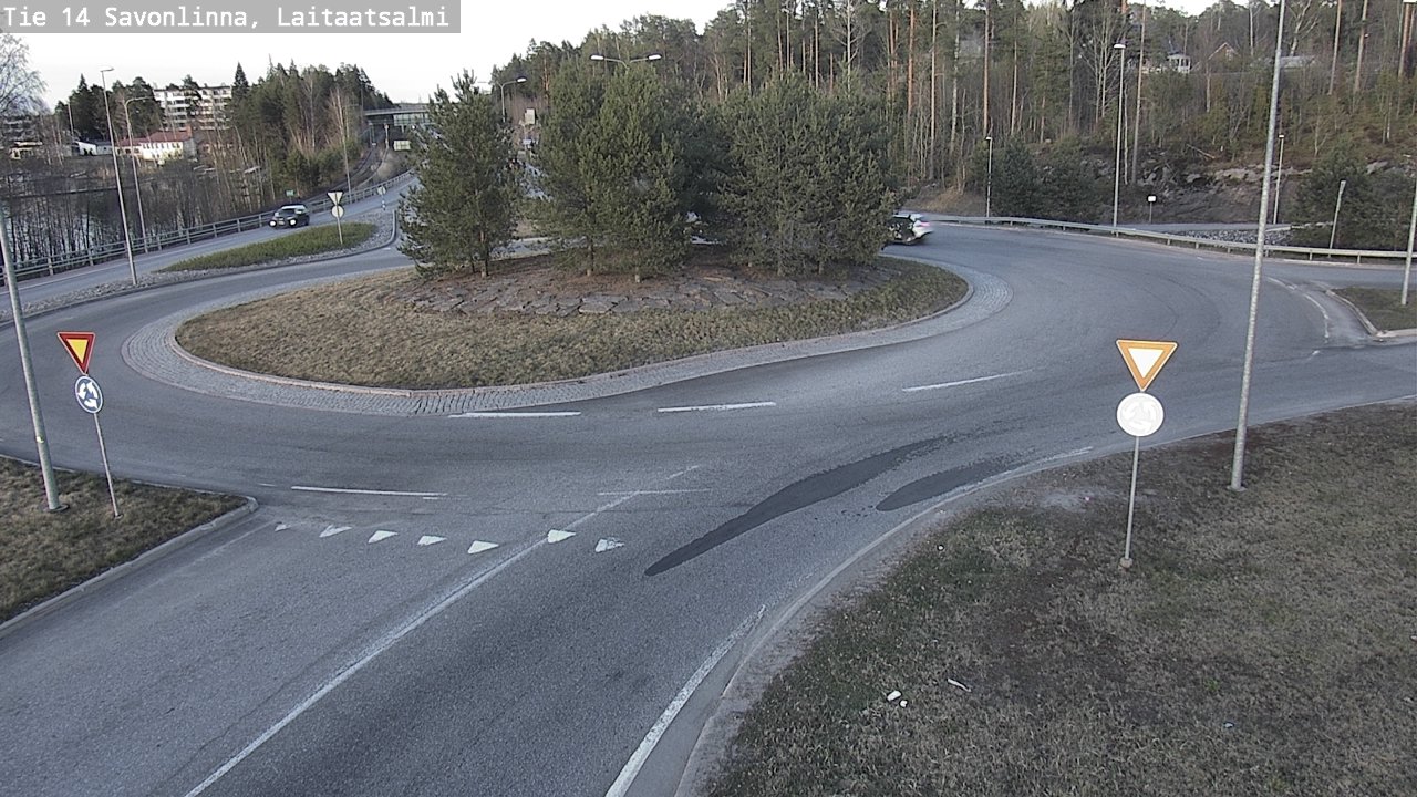 Weather Camera Image Väg 14 Nyslott, Laitaatsalmi, Savonlinna, Etelä-Savo