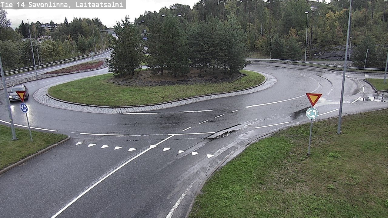 Weather Camera Image Road 14 Savonlinna, Laitaatsalmi, Savonlinna, Etelä-Savo