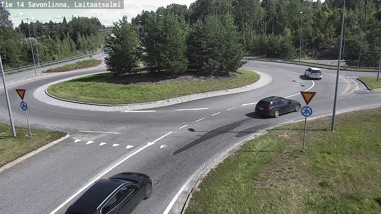 Weather Camera Image Väg 14 Nyslott, Laitaatsalmi, Savonlinna, Etelä-Savo