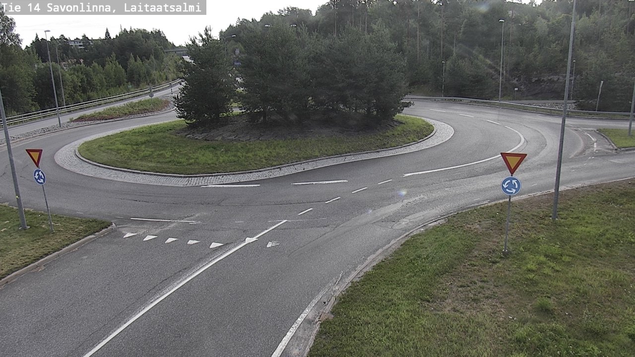 Weather Camera Image Road 14 Savonlinna, Laitaatsalmi, Savonlinna, Etelä-Savo